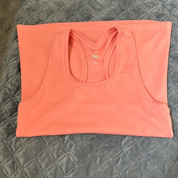 DSG Orange and Pink Fitted Sleeveless Tank Top - Picture 5 of 8